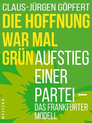 cover image of Die Hoffnung war mal grün